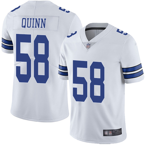 Men Dallas Cowboys Limited White Robert Quinn Road #58 Vapor Untouchable NFL Jersey